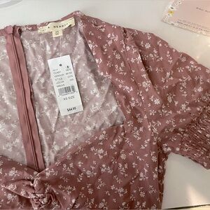 Women’s Pacsun Mini Floral Print Dress - Size XS, never worn